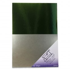 Craft Artist A4 Mirror Card Spring Green | 10 sheets