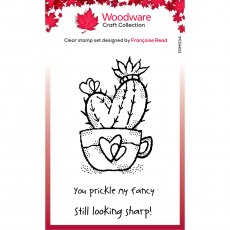 Woodware Clear Stamps Heart Cactus