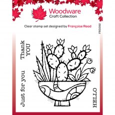 Woodware Clear Stamps Succulent Display