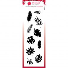 Woodware Clear Stamps House Plant Leaves | Set of 10