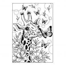 Creative Expressions Designer Boutique Collection Clear Stamp Giraffe Kisses