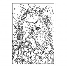 Creative Expressions Designer Boutique Collection Clear Stamp Smitten Kitten
