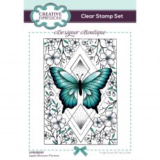 Creative Expressions Designer Boutique Collection Clear Stamp Apple Blossom Flutters