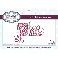Sue Wilson Craft Dies Mini Expressions Collection Just Another Day in Paradise