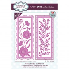 Sue Wilson Craft Dies Floral Panels Collection Buttercup