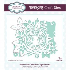 Creative Expressions Craft Dies Paper Cuts Collection Tiger Blooms
