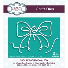 Creative Expressions Craft Dies One-Liner Collection Bow | Set of 3