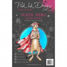 Pink Ink Designs Clear Stamp Super Hero | Set of 7