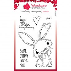 Woodware Clear Stamps Fuzzie Friends Bella The Bunny | Set of 5
