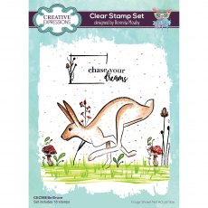 Creative Expressions Bonnita Moaby Clear Stamp Set Be Brave | Set of 18