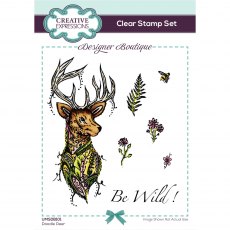Creative Expressions Designer Boutique Collection Clear Stamp Doodle Deer | Set of 7