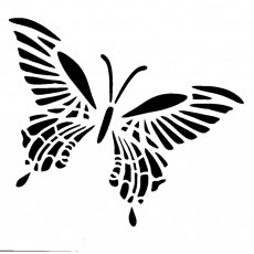 IndigoBlu Stencil Butterfly | 6 x 6 inch