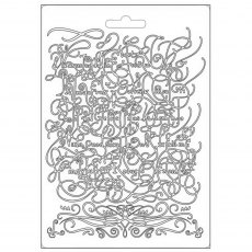 Stamperia Soft Mould Romantic Garden House Calligraphy | A5