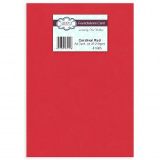 Foundation A4 Card Pack Cardinal Red
