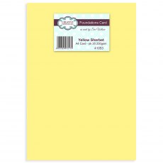 Foundation A4 Card Pack Yellow Sherbet