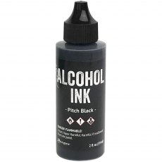 Ranger Tim Holtz Alcohol Ink Pitch Black | 2 fl oz