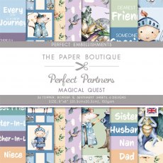 The Paper Boutique Perfect Partners Magical Quest Embellishments Pad | 8 x 8 inch