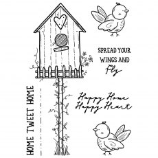 Creative Expressions Sam Poole Clear Stamp Set Happy Home | Set of 7