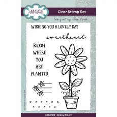Creative Expressions Sam Poole Clear Stamp Set Daisy Bloom | Set of 6