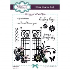 Creative Expressions Designer Boutique Collection Clear Stamp Walk On In | Set of 9