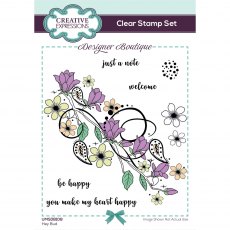 Creative Expressions Designer Boutique Collection Clear Stamps Hey Bud | Set of 8