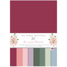 The Paper Boutique Fanciful Florals Coloured Card Collection | A4