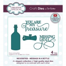Sue Wilson Craft Dies Necessities Collection Message In A Bottle | Set of 4