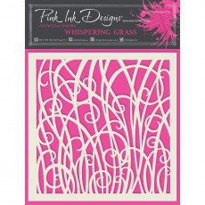 Pink Ink Designs Stencil Whispering Grass | 7 x 7 inch