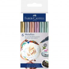 Faber-Castell Metallics Markers | Set of 6