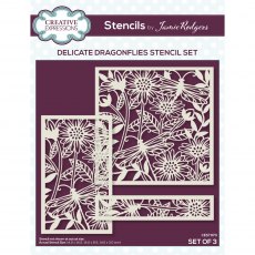 Creative Expressions Stencils By Jamie Rodgers Delicate Dragonflies | Set of 3