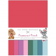 The Paper Boutique Pampered Pooch A4 Coloured Card Collection | 24 sheets