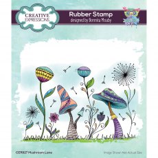 Creative Expressions Bonnita Moaby Rubber Stamp Mushroom Lane