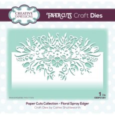 Creative Expressions Craft Dies Paper Cuts Collection Floral Spray Edger