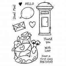 Woodware Clear Stamps Snail Mail | Set of 11