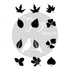 Two Jays Finger Stamps Spring Leaves | Set of 12
