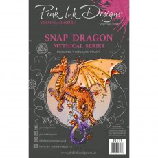 Pink Ink Designs Clear Stamp Snap Dragon | Set of 7