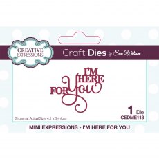Sue Wilson Craft Dies Mini Expressions Collection I'm Here For You