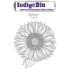 IndigoBlu A6 Rubber Mounted Stamp Sunflower