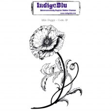 IndigoBlu A6 Rubber Mounted Stamp Ickle Poppy