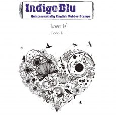 IndigoBlu A6 Rubber Mounted Stamp Love Is