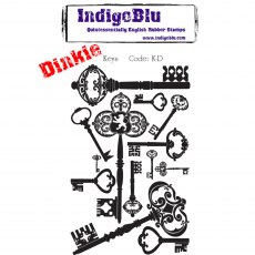 IndigoBlu A7 Rubber Mounted Stamp Dinkie Keys