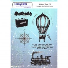 IndigoBlu A5 Rubber Mounted Stamp Grand Tour Ill | Set of 7