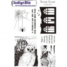 IndigoBlu A5 Rubber Mounted Stamp Hocus Pocus | Set of 6