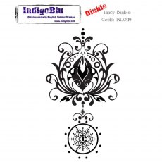 IndigoBlu A7 Rubber Mounted Stamp Dinkie Fancy Bauble