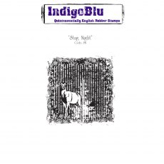 IndigoBlu A6 Rubber Mounted Stamp Stag Night
