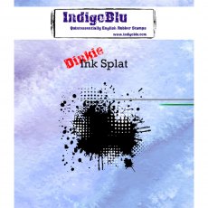 IndigoBlu A7 Rubber Mounted Stamp Dinkie Ink Splat