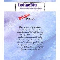 IndigoBlu A7 Rubber Mounted Stamp Dinkie Script