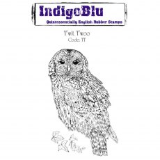 IndigoBlu A6 Rubber Mounted Stamp Twit Twoo | Set of 2