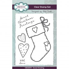 Creative Expressions Sam Poole Clear Stamp Set Sweet Stocking | Set of 5