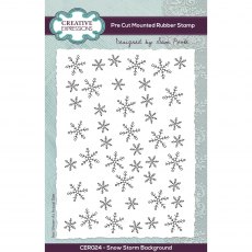 Creative Expressions Sam Poole Rubber Stamp Snow Storm Background
